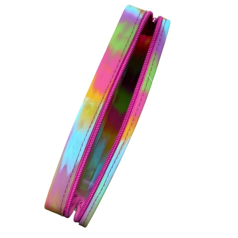 4/$25 Iscream Rainbow Tie Dye Pop It Popper Pencil Case Fidget Zip Pouch - Picture 9 of 10